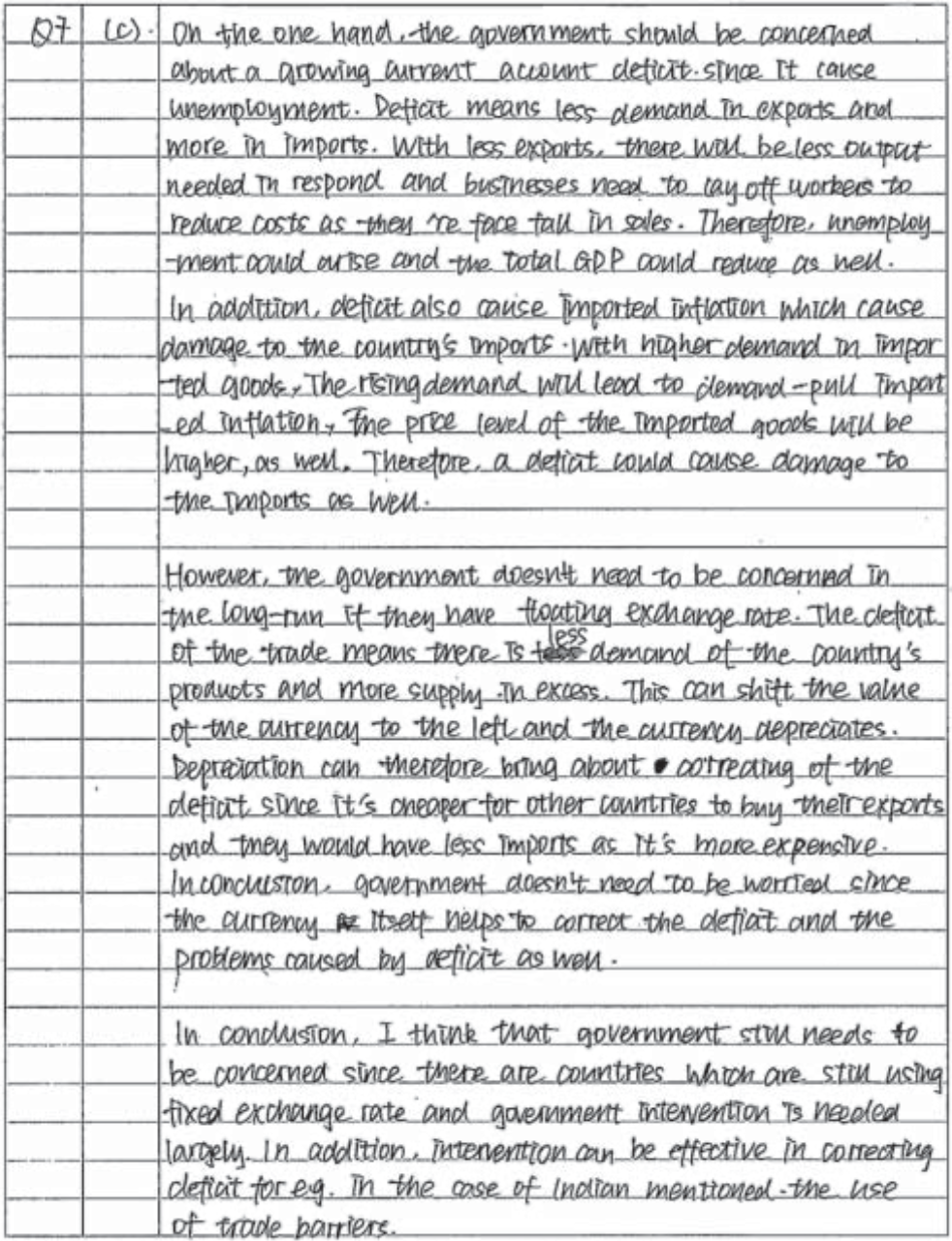 Example Candidate Responses (Standards Booklet)